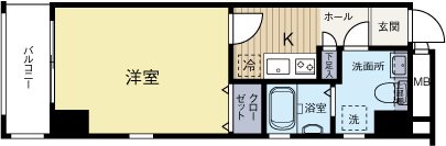 ピュアドームリバーサイド天神 201号室 間取り