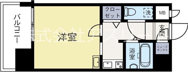 エステートモア博多公園通り 1010号室 間取り