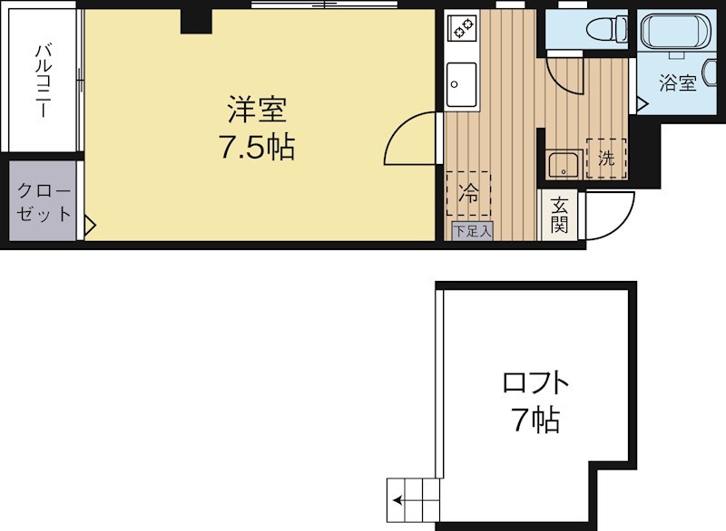 イルグラッツィア薬院３ 402号室 間取り