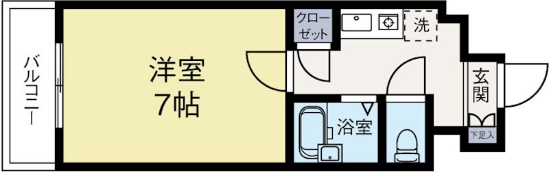 オリオンビル 401号室 間取り