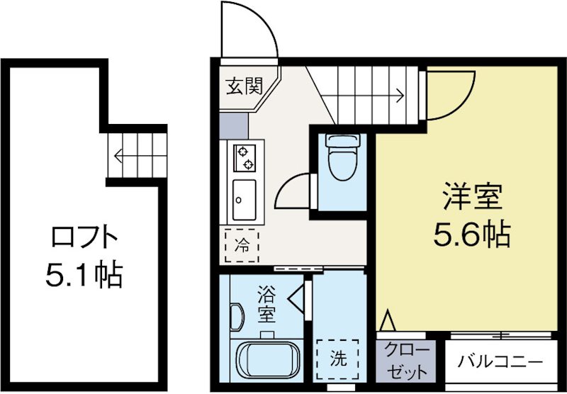プリマヴェーラ博多 202号室 間取り