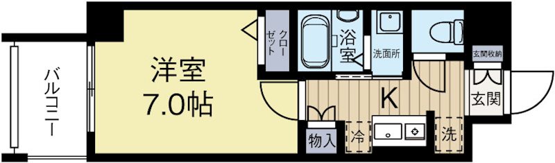 ボルゲーゼ駅南 303号室 間取り