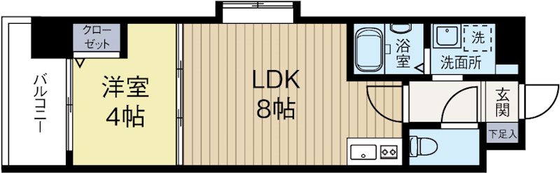 アミューゼ博多 間取り図