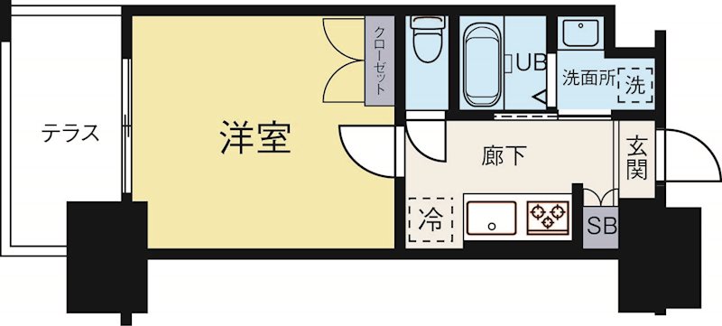 No.111CLUBORIENTBLD 505号室 間取り
