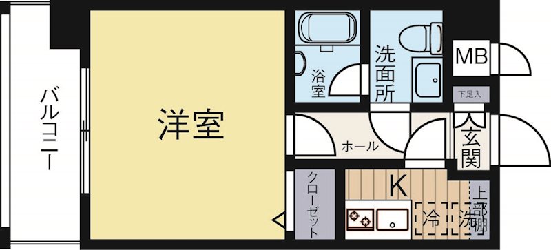 ピュアドームグレース博多 602号室 間取り