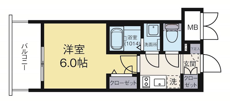 エステムプラザ博多駅南 311号室 間取り