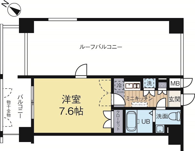 ダイナコートエスタディオサラB棟  906号室 間取り