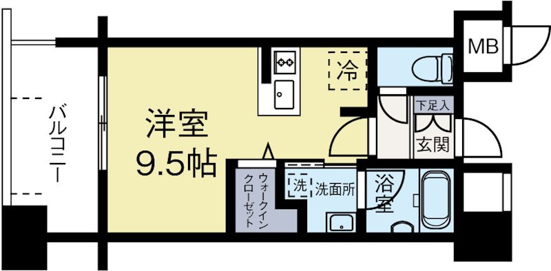 エンクレスト博多EASTPARK 625号室 間取り