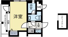 ピュアドームアクティオ博多 602号室 間取り