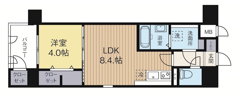 エルヴィータ駅南 301号室 間取り