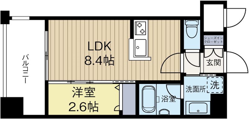 ラクラス博多 間取り図