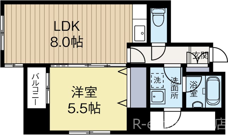ORIENT BLD No59　TWINS 201号室 間取り