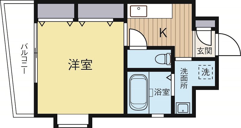 コスモス御笠川 301号室 間取り