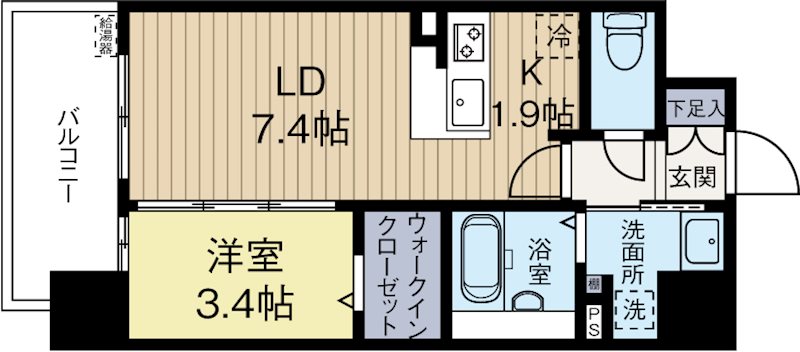 ラクラス呉服町 302号室 間取り