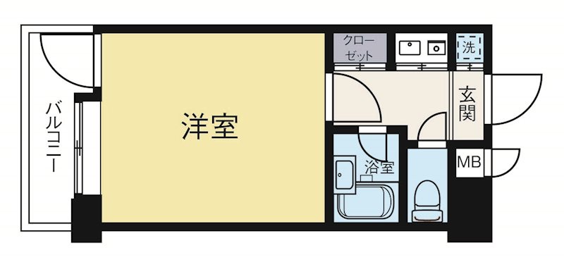 ポルグラシア大手門 703号室 間取り