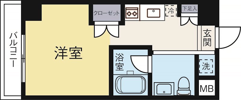 リヴィエールシャン 502号室 間取り