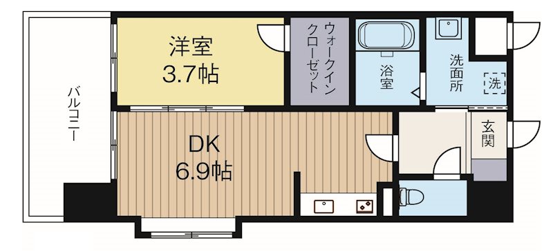 カーサエンペサール 803号室 間取り