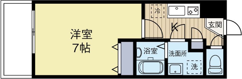 ラセット博多 903号室 間取り