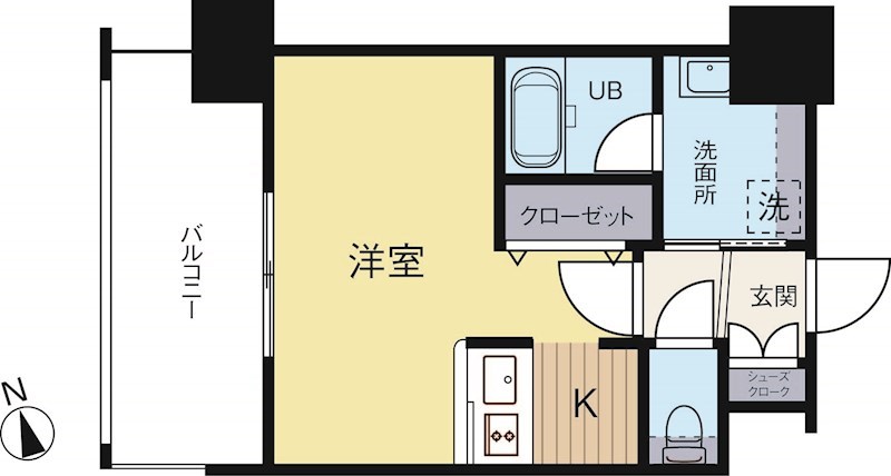 エンクレスト博多Rey 1004号室 間取り