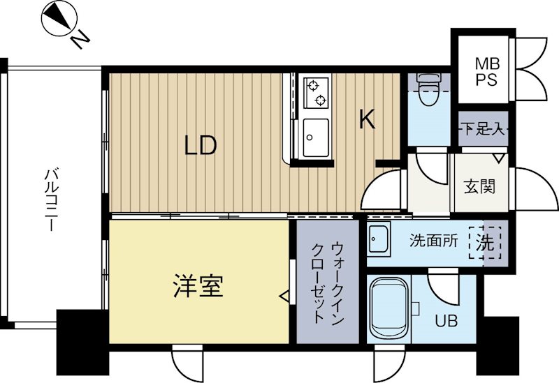 エンクレスト天神STAGE 1206号室 間取り