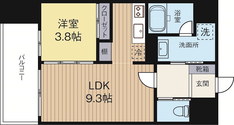 ピアパーク住吉 1101号室 間取り