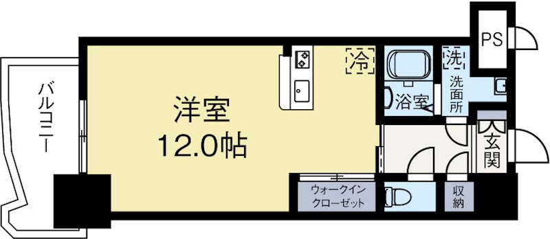 ロイヤル博多駅前 201号室 間取り