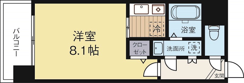 和光レジデンス薬院 502号室 間取り