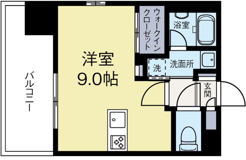 ランディックM322 1105号室 間取り