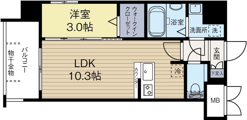 グランフォーレ博多駅プレミア 間取り図