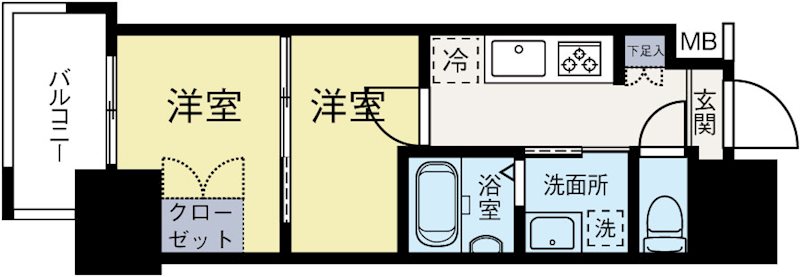 CLUBORIENTNo.103 508号室 間取り