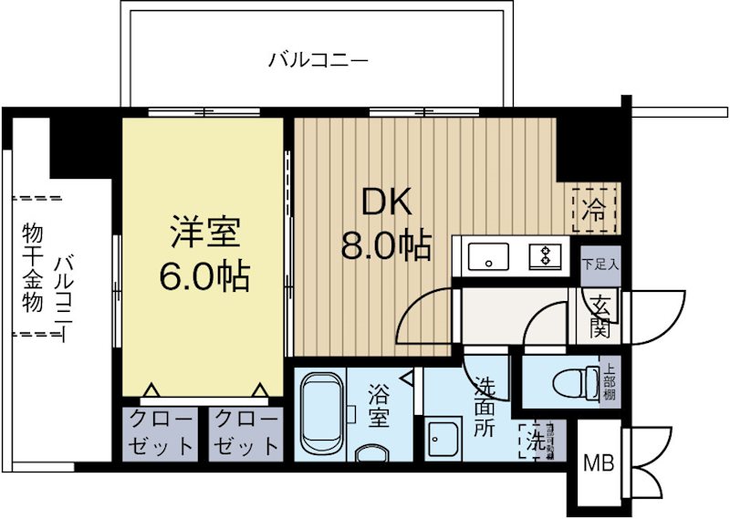 エステムプラザ博多駅南 305号室 間取り