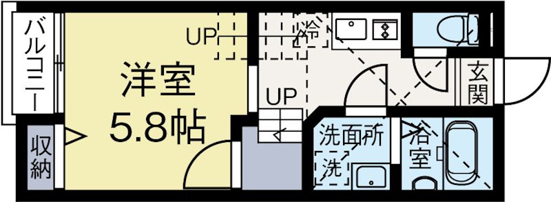 イルサンテ3 202号室 間取り