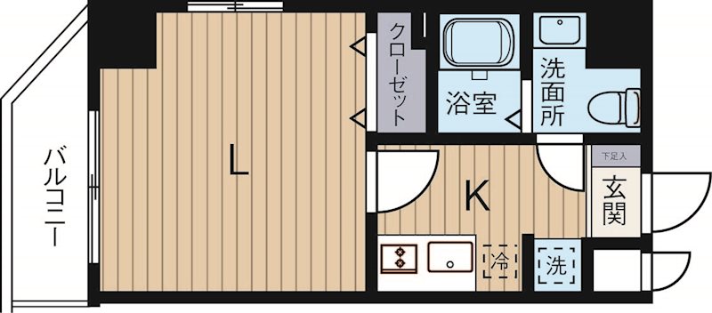 アクアシティ西公園 201号室 間取り