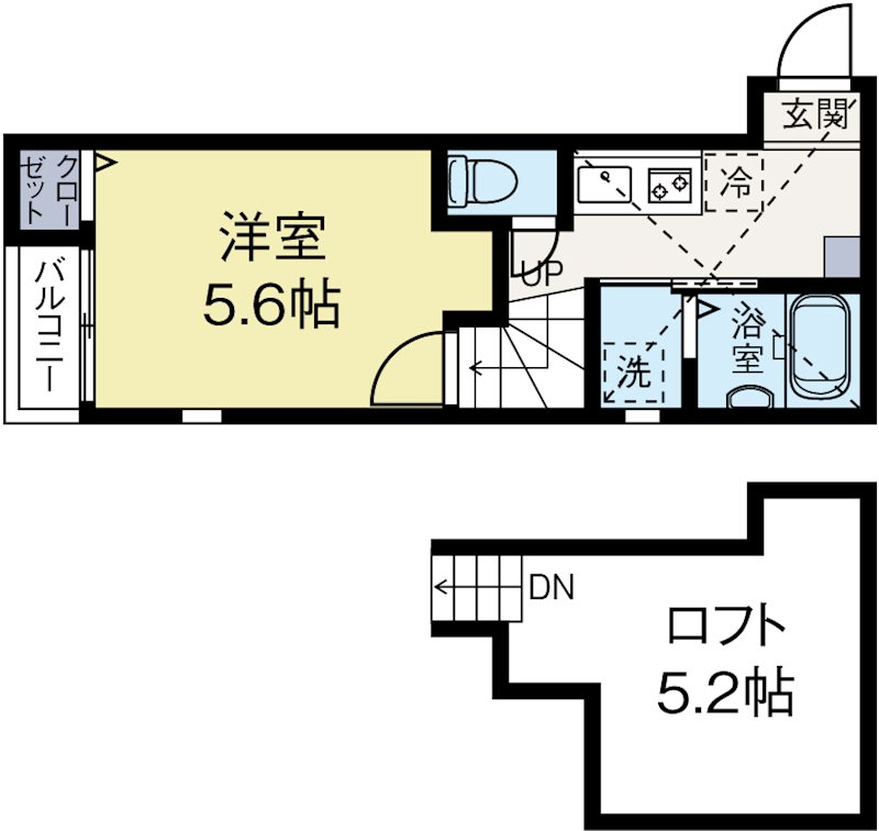 プリマヴェーラ博多 203号室 間取り