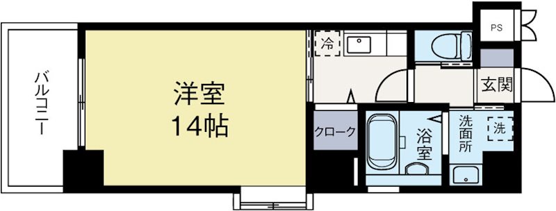 天神ファイブ 202号室 間取り