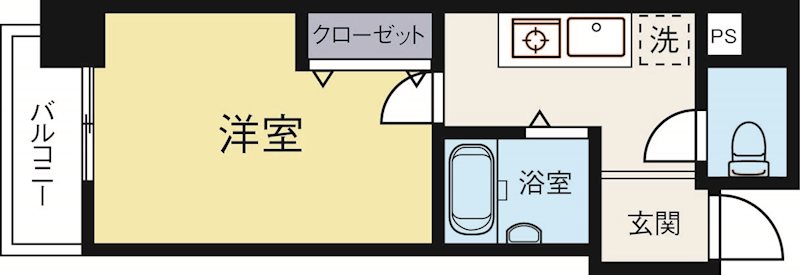 マンション花房 1001号室 間取り