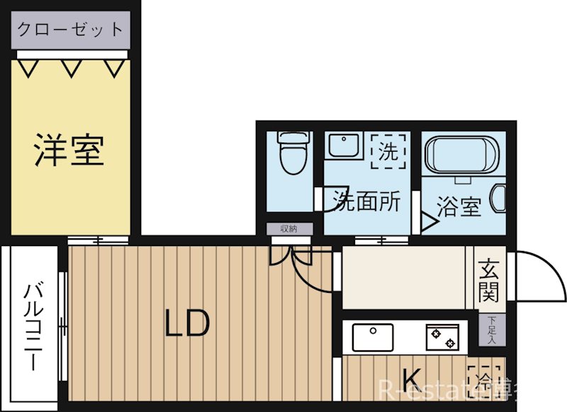 ドォウミ博多1 102号室 間取り