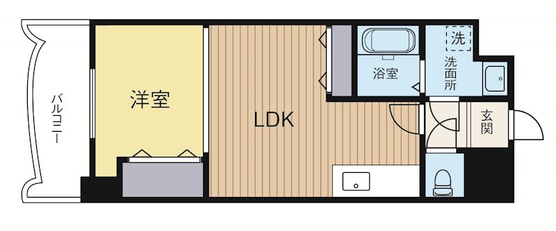 ロイヤル天神東104 1306号室 間取り