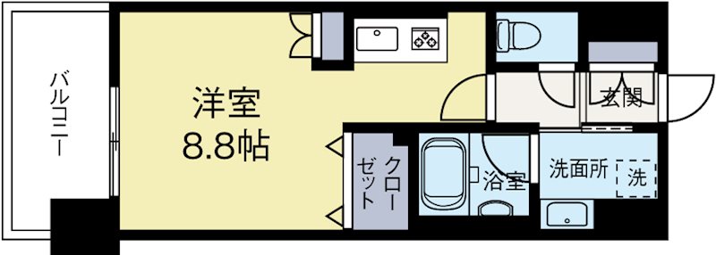 ランディックK320 902号室 間取り