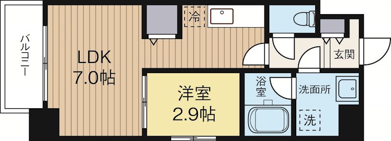 ウインステージ箱崎 901号室 間取り
