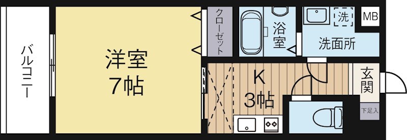 プレミアヒルズ 703号室 間取り