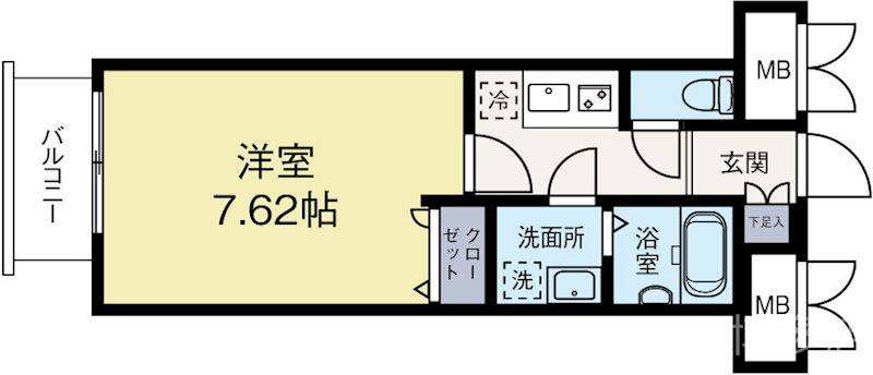 レスプリメゾンデリス 202号室 間取り