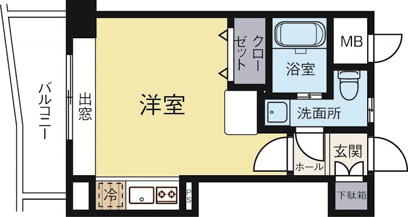 エステートモアサザンステーション 507号室 間取り