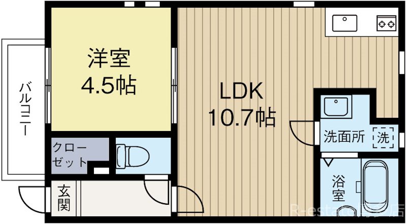 リテラ博多イースト3 302号室 間取り