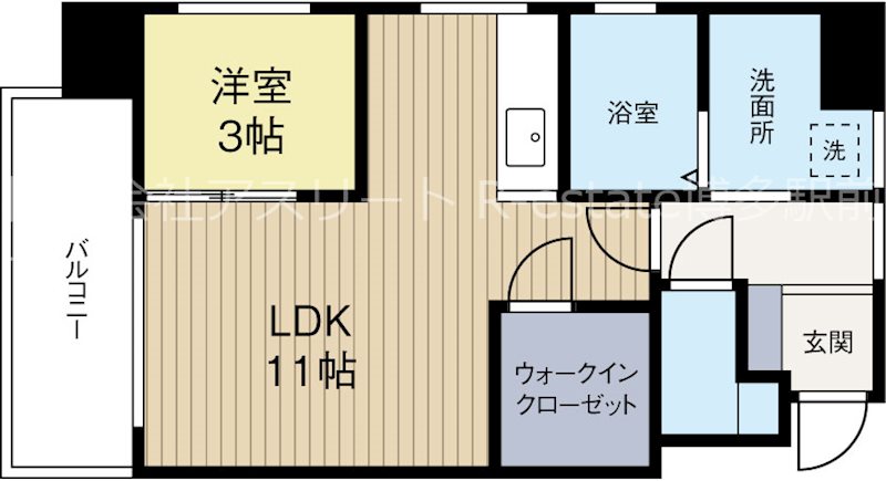 プリンシピオ赤坂 705号室 間取り