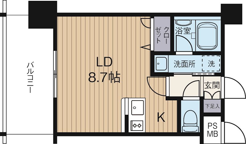 エンクレストNEO博多駅南 204号室 間取り