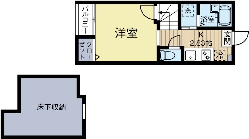 ココナッツパーム博多駅前 101号室 間取り