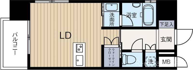 プライムアーバン博多東 901号室 間取り