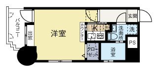 エステートモア赤坂 1211号室 間取り