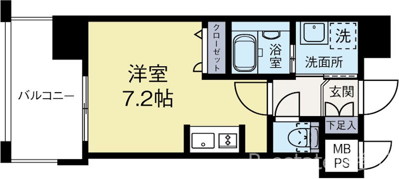 エンクレスト天神GLEE 908号室 間取り